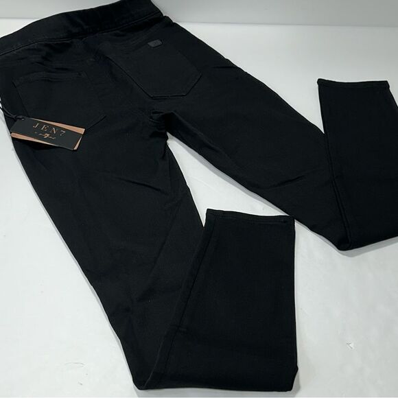 Jen 7 7 For All Mankind Black Comfort Skinny Jeans Size 2 NWT - Picture 1 of 11